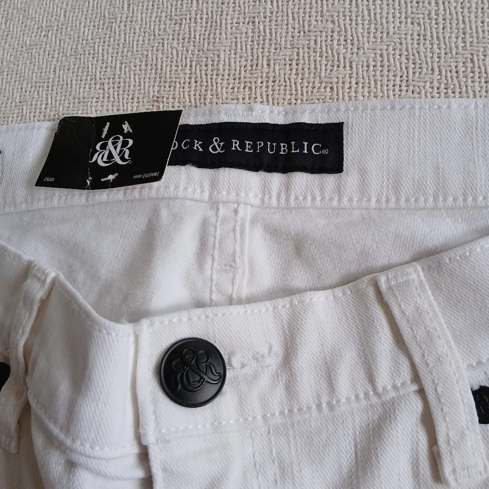 rock & republic ♡ 2 timer carnivale jeans 12 y3k streetwear biker indie tuxedo